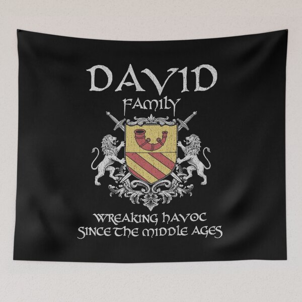Item preview, David Family Crest – Medieval Heritage Emblem for Ancestry Lovers & Vintage Style Fans designed and sold by 9X FR.