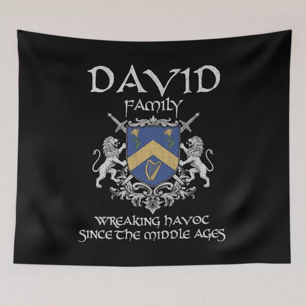 Item preview, David Family Crest – Medieval Heritage Emblem for Ancestry Lovers & Vintage Style Fans designed and sold by 9X FR.