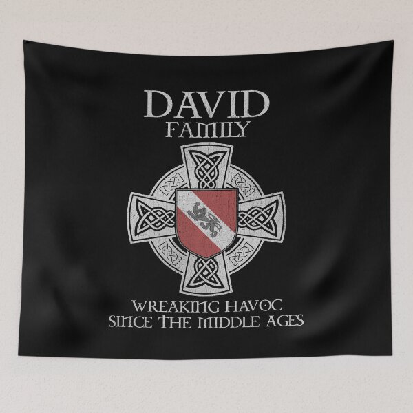 Item preview, David Family Crest – Medieval Heritage Emblem for Ancestry Lovers & Vintage Style Fans designed and sold by 9X FR.