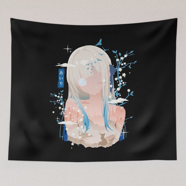 Item preview, Airi - Dream Girl with Snow Fox Spirit and Nature Aesthetic designed and sold by virgiaone.