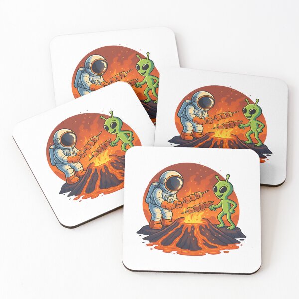 Item preview, Volcanic BBQ on Mars designed and sold by HEERMANArt.