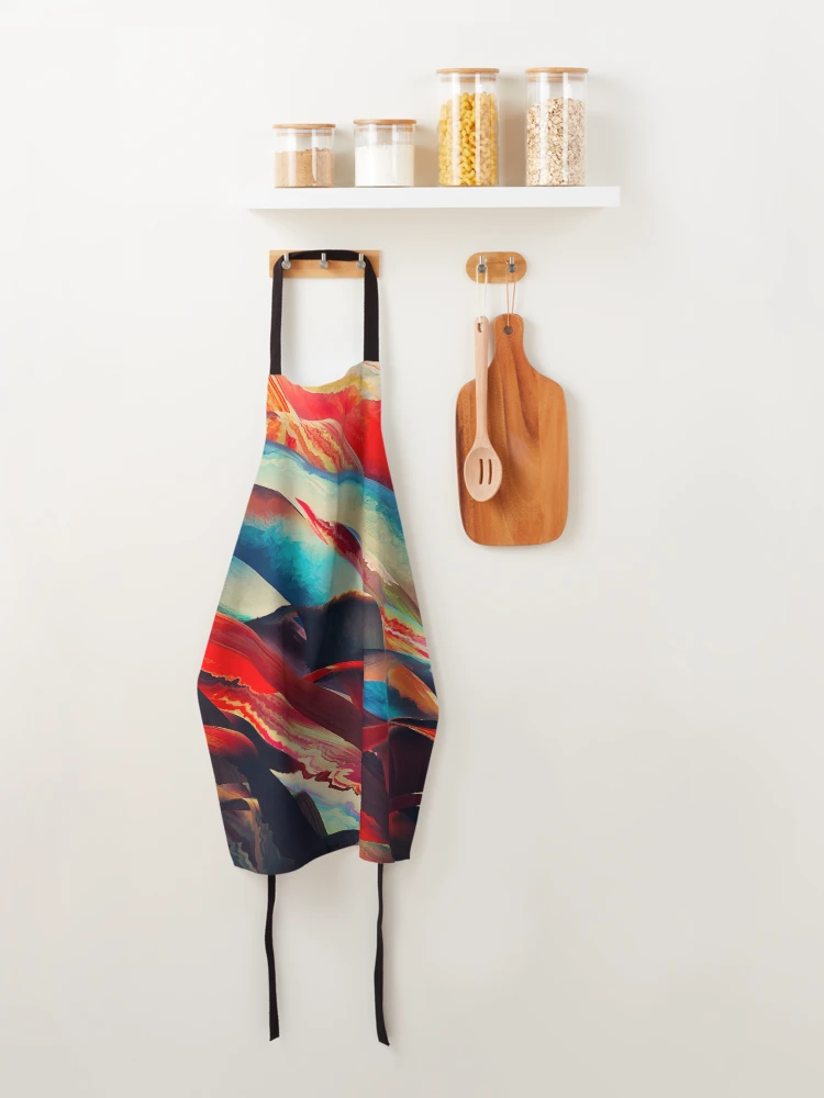 Thumbnail 4 of 6, Apron, Storm Pattern Abstract designed and sold by ViaARTfactory.