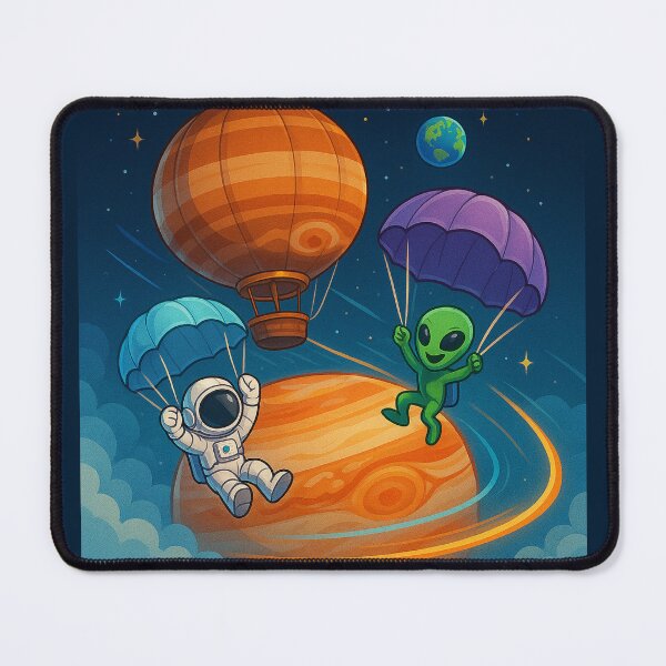 Item preview, Starlit Parachute Dive on Jupiter designed and sold by HEERMANArt.