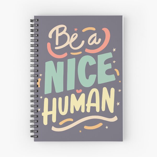 Item preview, Be a Nice Human | Positive Motivational Quote Typography designed and sold by angelisart.