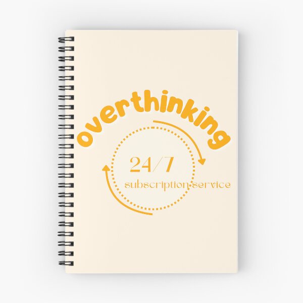Item preview, Overthinking 24/7 Subscription | Service Funny Mental Health designed and sold by AmyvdBerg.