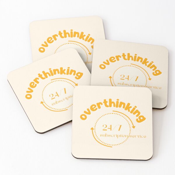 Item preview, Overthinking 24/7 Subscription | Service Funny Mental Health designed and sold by AmyvdBerg.