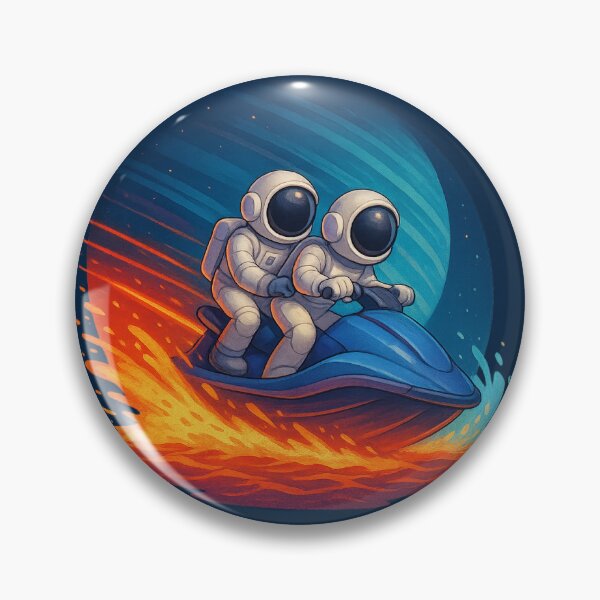 Item preview, Neptune Jet Ski Chase Under Cosmic Sparks designed and sold by HEERMANArt.
