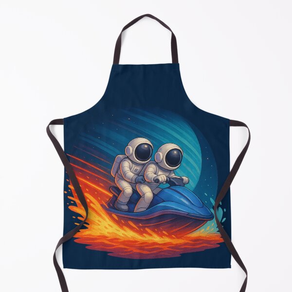 Item preview, Neptune Jet Ski Chase Under Cosmic Sparks designed and sold by HEERMANArt.