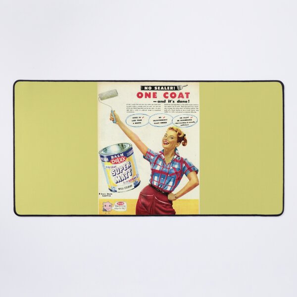 Item preview, 1950s Dulux Paint Vintage Advert - Happy Housewife Painting Art - Retro Home Decor Poster - Mid-Century DIY Joy designed and sold by taspaul.