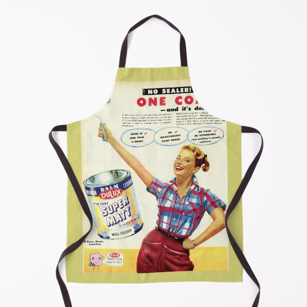 Item preview, 1950s Dulux Paint Vintage Advert - Happy Housewife Painting Art - Retro Home Decor Poster - Mid-Century DIY Joy designed and sold by taspaul.