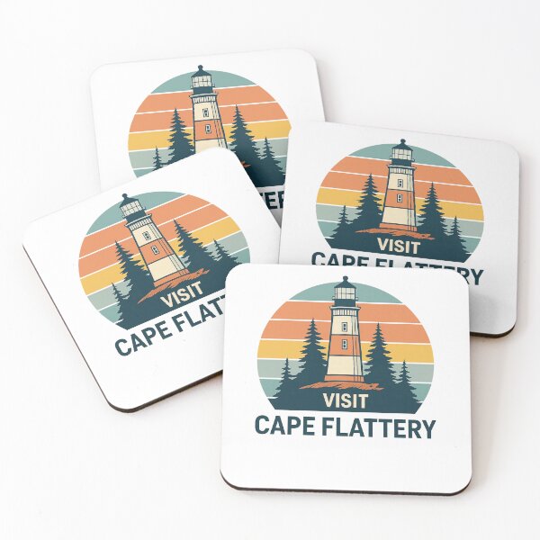 Item preview, Vintage Travel Poster Style Cape Flattery designed and sold by Uglyandcute.