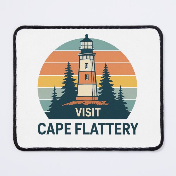 Item preview, Vintage Travel Poster Style Cape Flattery designed and sold by Uglyandcute.