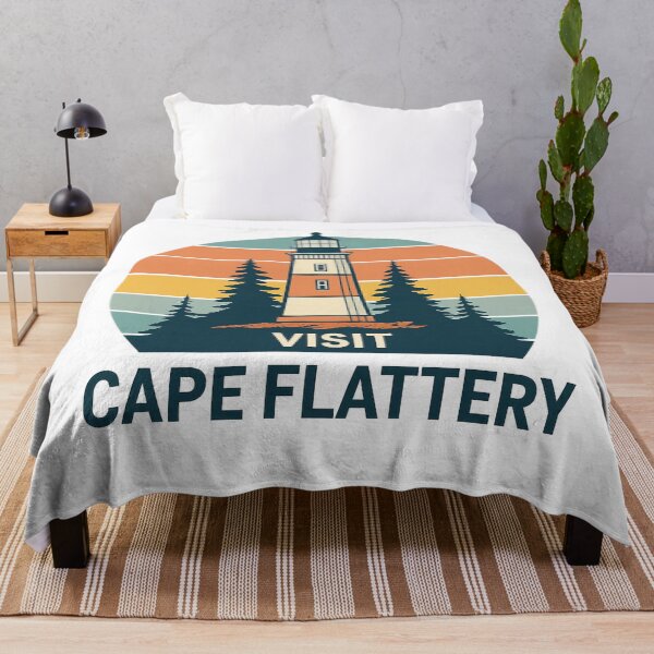 Item preview, Vintage Travel Poster Style Cape Flattery designed and sold by Uglyandcute.