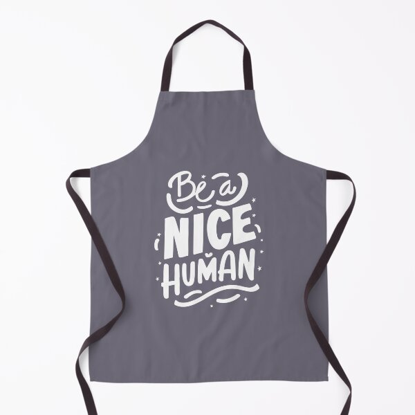 Item preview, Be a Nice Human | Positive Motivational Quote Typography, white edition designed and sold by angelisart.