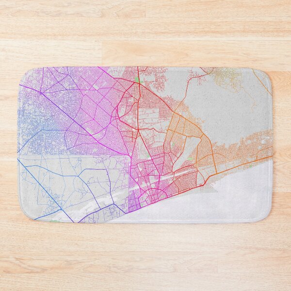 Item preview, Lome City Map of Togo - Colorful designed and sold by deMAP.