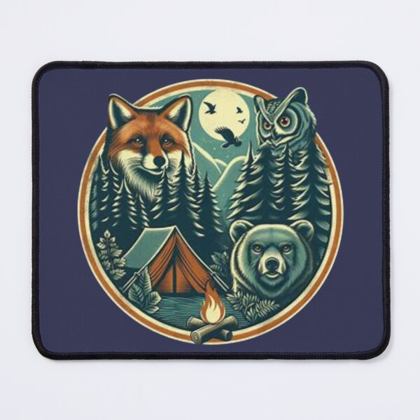 Item preview, Moonlit Forest Camp with Animal Friends designed and sold by Iuqiune.