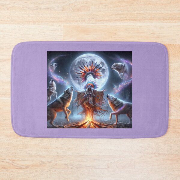 Item preview, MYSTICAL SCENE WITH INDIGENOUS designed and sold by Catalina Kate.