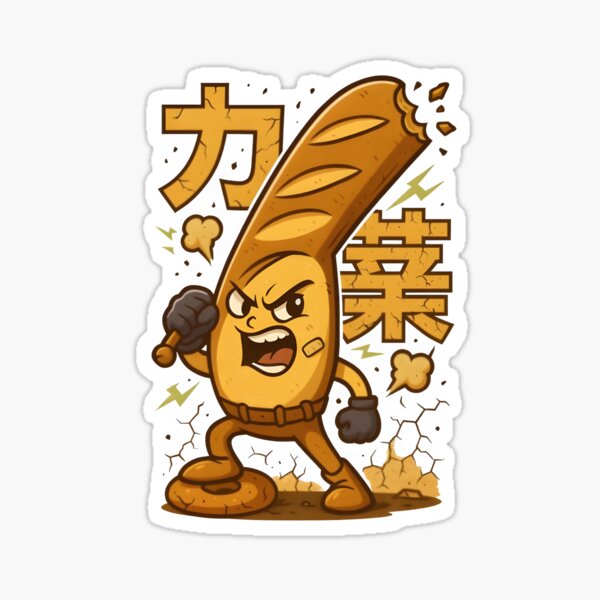 Item preview, Baguette Bruiser – Crunch With a Punch! designed and sold by Snackwear Apparel.