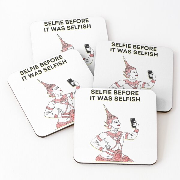 Item preview, Selfie Before It Was Selfish – Thai Satirical Art Ancient Thai Selfie – Traditional Satire Art with Modern Twist" designed and sold by DMZ13.