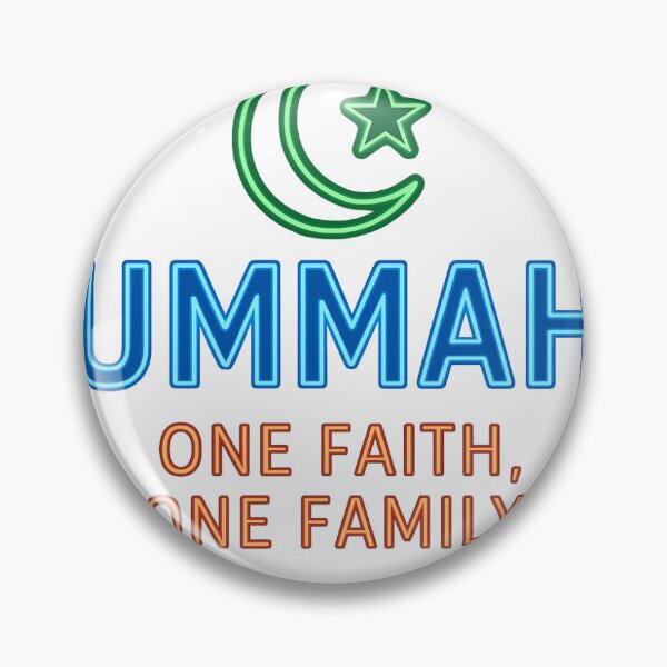 Item preview, Neon Ummah – Crescent, Star & Unity Slogan designed and sold by Aucia.