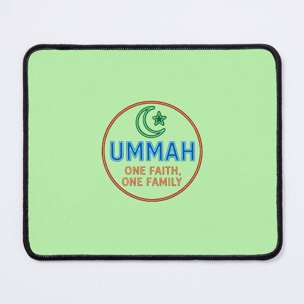 Item preview, Neon Ummah – Crescent, Star & Unity Slogan designed and sold by Aucia.