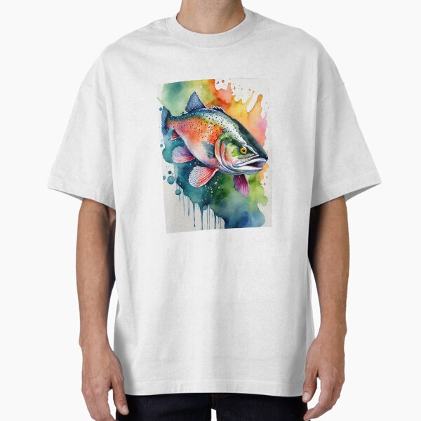 Item preview, Rainbow Trout Splash designed and sold by Artbyyourdesign.
