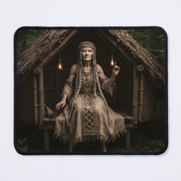 Item preview, Baba Yaga – Slavic Witch Goddess of Shadow and Transformation designed and sold by SoniaSarkali.