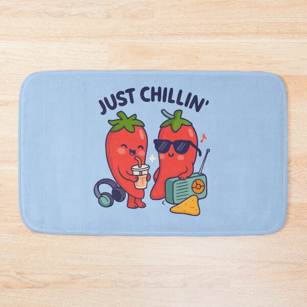 Item preview, Cool Chili Peppers Cartoon – Just Chillin’ Funny Design designed and sold by graphicnew.