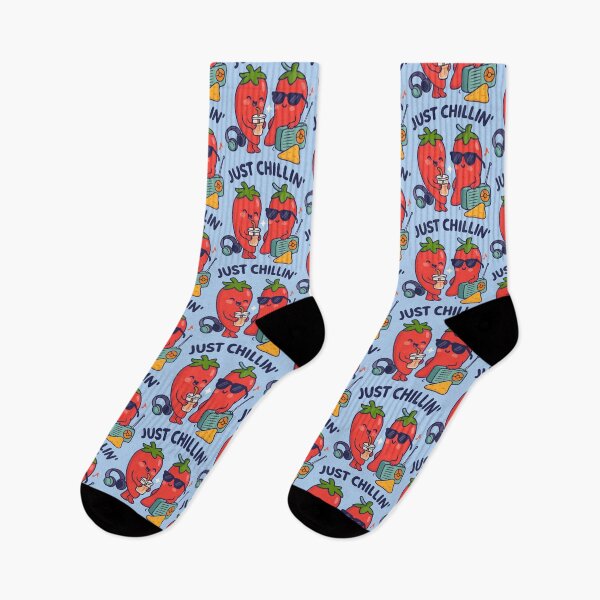Item preview, Cool Chili Peppers Cartoon – Just Chillin’ Funny Design designed and sold by graphicnew.