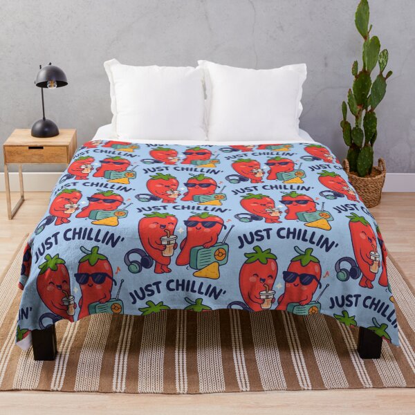 Item preview, Cool Chili Peppers Cartoon – Just Chillin’ Funny Design designed and sold by graphicnew.