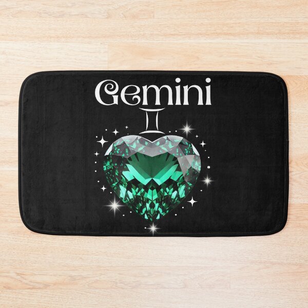 Item preview, Gemini Birthstone Emerald Heart with Stars – Zodiac Gift designed and sold by zodiaczonez.