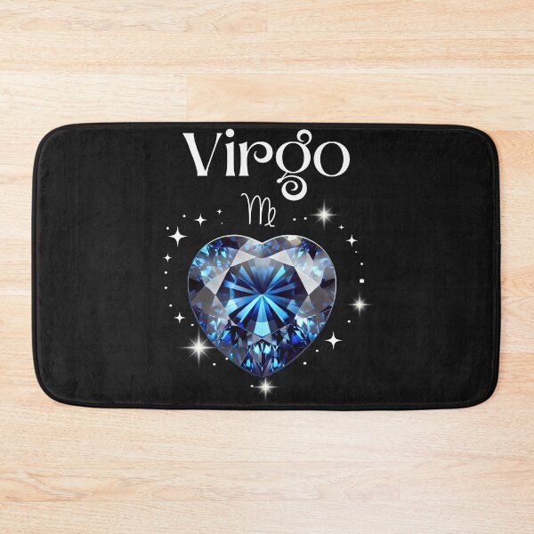 Item preview, Virgo Zodiac Sign with Sapphire Heart & Stars – Astrology Art designed and sold by zodiaczonez.