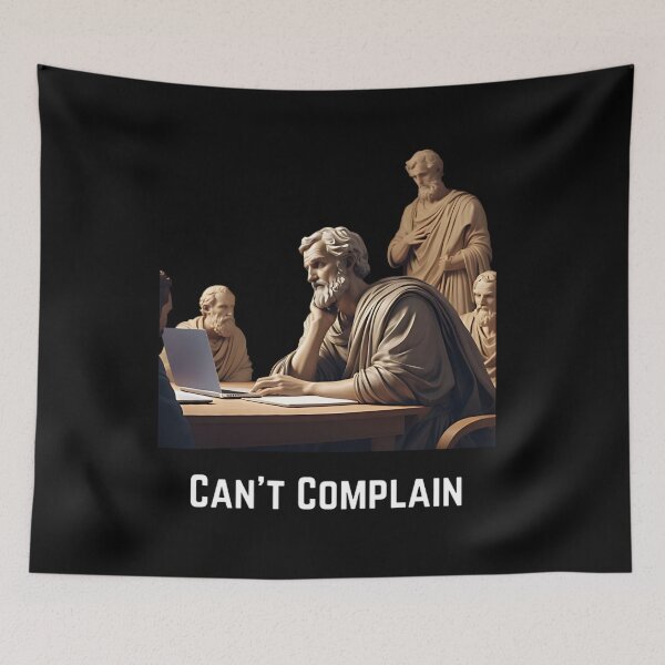 Item preview, Can't Complain - Stoic Philosopher Epictetus in Zoom Meeting  designed and sold by LexaArtworks.