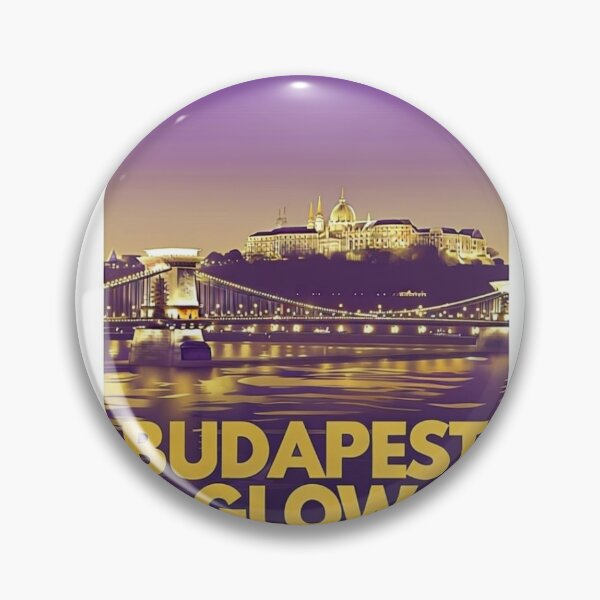 Item preview, Budapest Glow – Chain Bridge Reflection Sticker designed and sold by Imaginarium of Chaos falcon88 .