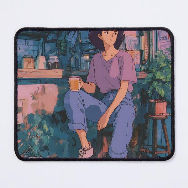 Item preview, Retro Lofi Anime - Vintage Relaxed Character designed and sold by bapupa.