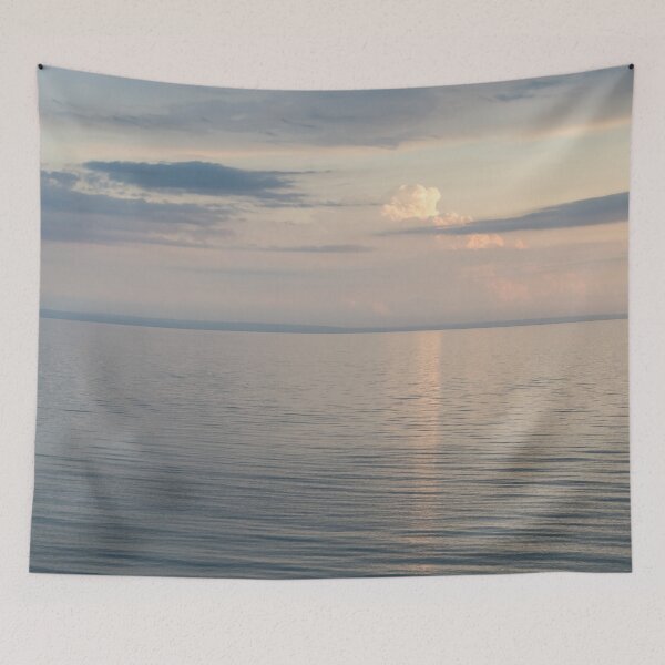 Item preview, Ivory Cloud Puff over Calm Lake Erie designed and sold by Georgia Mizuleva.