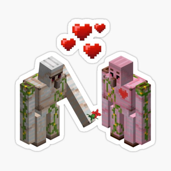 Artikel-Vorschau von Liebe zu den Golems Minecraft, designt und verkauft von Nadyos.