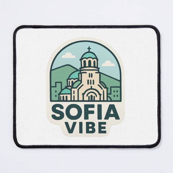 Item preview, Sofia Vibe – Cathedral Meets Vitosha Sticker designed and sold by Imaginarium of Chaos falcon88 .