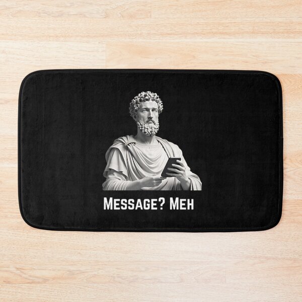 Item preview, Stoic Philosopher Marcus Aurelius Holding a Mobile Phone Artwork designed and sold by LexaArtworks.