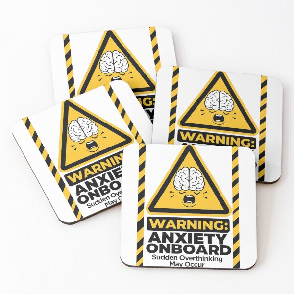 Item preview, Warning: Anxiety Onboard designed and sold by Uglyandcute.