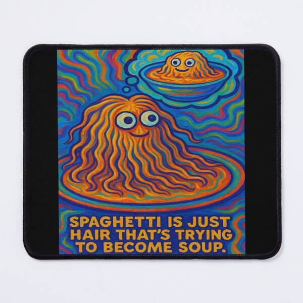 Item preview, Spaghetti: Hair With Soup Ambitions designed and sold by POD DYNASTY | Original Print On Demand T-Shirt Graphics.