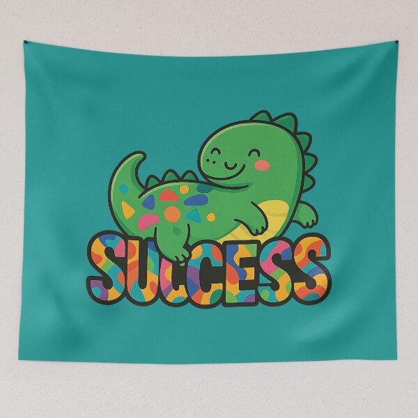 Item preview, Success Dinosaur Typography designed and sold by OMdesign10.