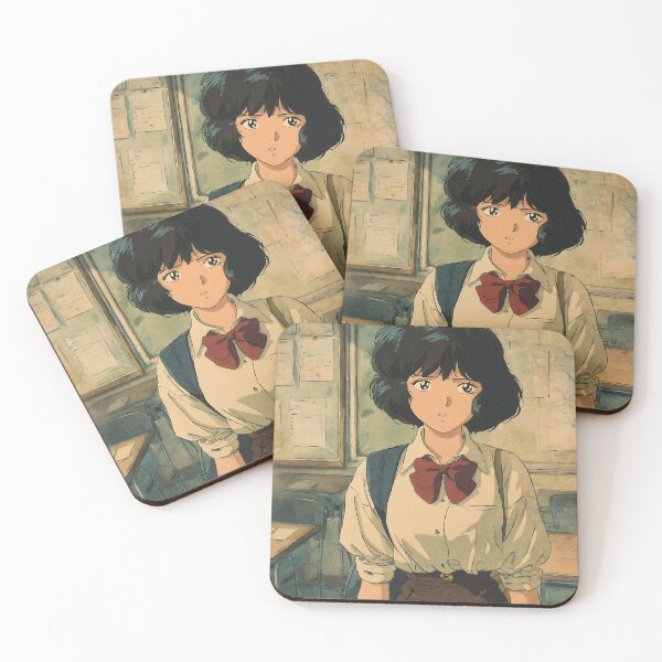 Item preview, Retro School Anime - Classic Schoolgirl Charm designed and sold by bapupa.