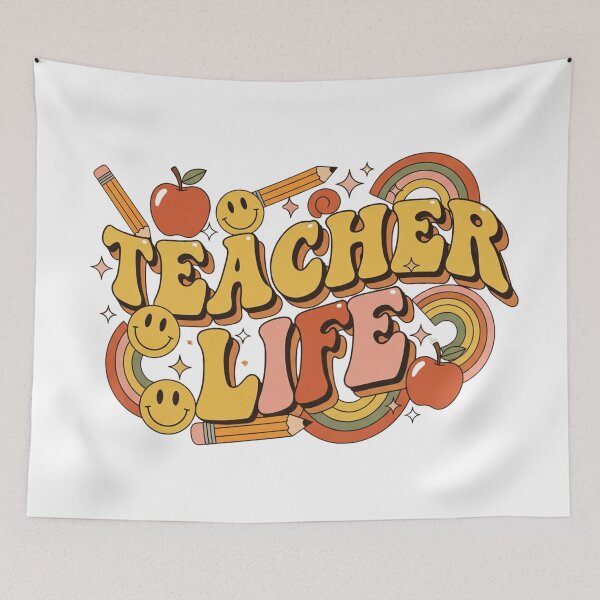 Item preview, Groovy Teacher Life designed and sold by RehanInkDesigns.