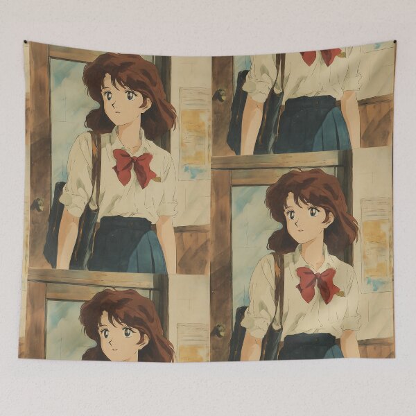 Item preview, Retro School Anime - Pastel Academic Aesthetic designed and sold by bapupa.