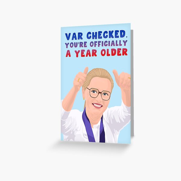 Item preview, Funny Birthday Card - England Football - Lioness - Sarina Wiegman - VAR Legend designed and sold by Pink Peach Cards.