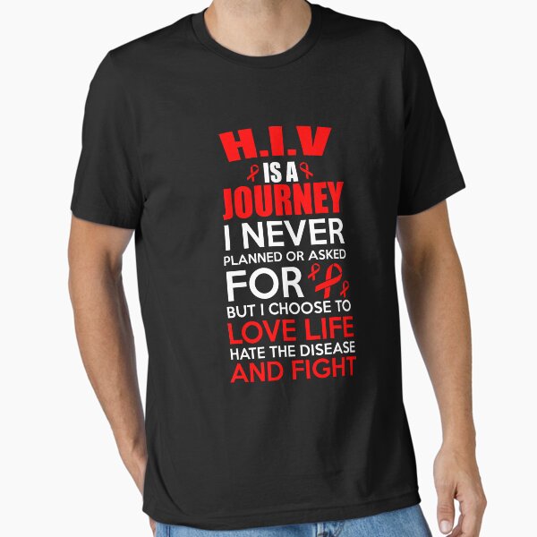 Item preview, HIV is a Journey I Never Planned but I Fight! Awareness designed and sold by AwarenessMerch.