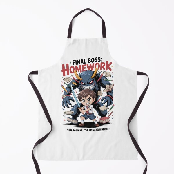 Item preview, Final Boss: Homework – Funny Anime Back to School Student Design designed and sold by MonkiFlipp.