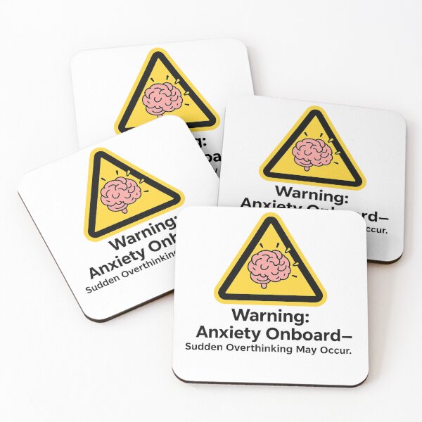 Item preview, Warning: Anxiety Onboard designed and sold by Uglyandcute.
