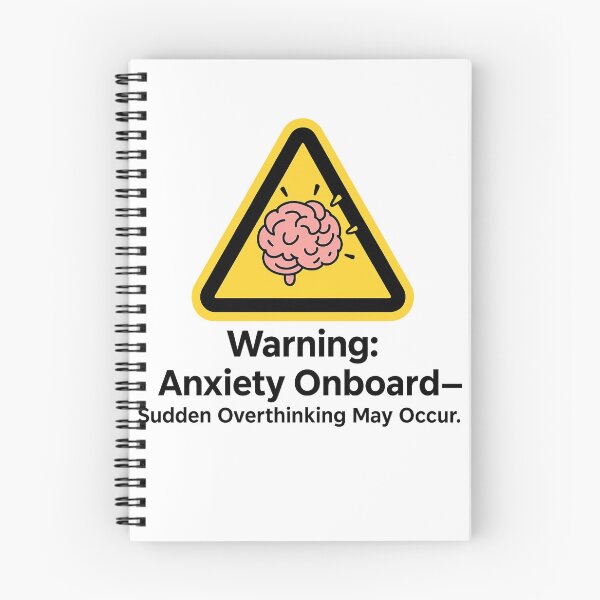 Item preview, Warning: Anxiety Onboard designed and sold by Uglyandcute.